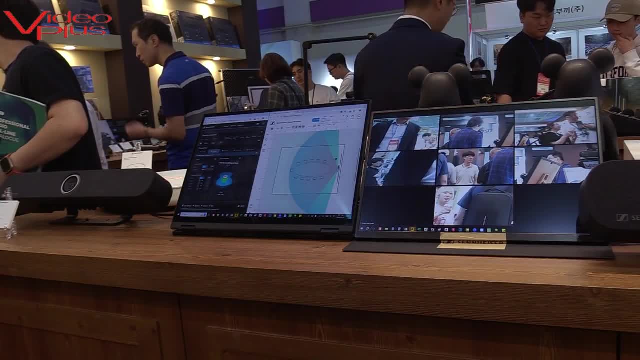 브라운앤컴퍼니, 다자간 화상회의에 최적의 솔루션을 최초로 전시했다. 전시회 직캠영상