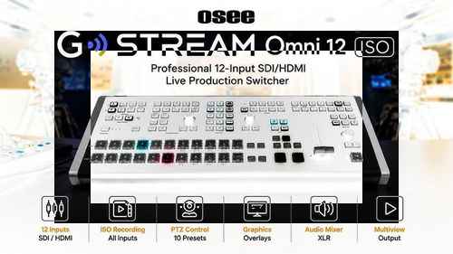 OSEE, 12채널 ISO 녹화 스위처 'GoStream Omni 12 ISO' 출시 OSEE, 12채널 ISO 녹화 스위처 'GoStream Omni 12 ISO' 출시 - 사진 1