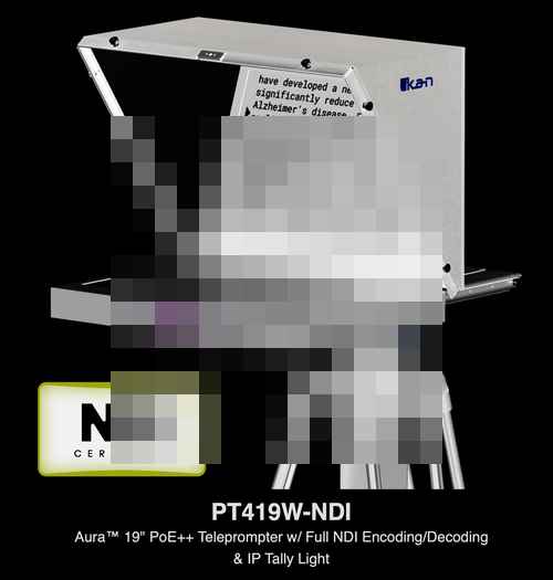아이칸, NDI 텔레프롬프터 'Aura PT419W-NDI' 출시 - 사진 2