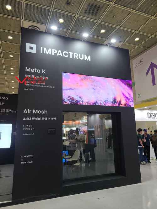 임펙트럼, 플렉시블 LED 및 0.6PITCH 바닥인테리어 LED 판넬 과 플렉시블 전시하다. - 사진 5