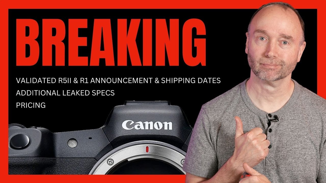 Canon이 다음 달에 새로운 R1 및 R5 Mark II 카메라를 발표할 것
